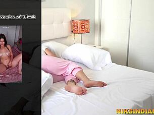 18 year old teen step sister experiences first time with step brother