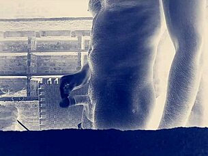 Impressive big indian cock on display