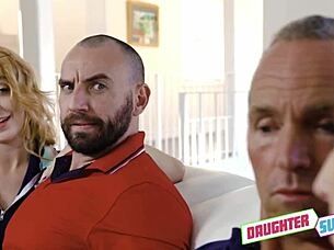 Daughterswap3x - Genius daughters Nikole Nash and Spencer Bradley bang hard