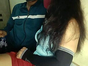 A college girl is having a lot of fun with her boyfriend on campus