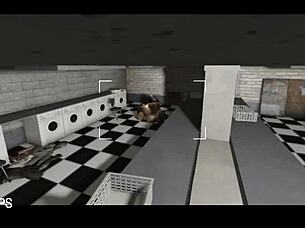 met this fine black queen at the laundromat for some fun while waiting