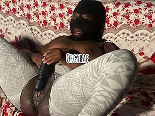 Aqua Ebony Squirts With Vibrator