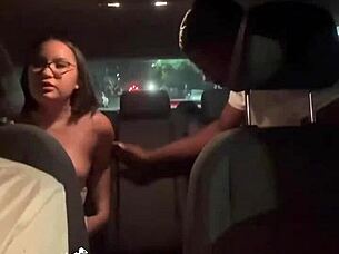 Asian beauty rides Uber driver while fiancé drives for BBC