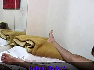 Well-Endowed Young Man Pays Landlady with Intense Fuck in Red Sheer