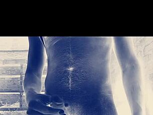 Impressive big indian cock on display