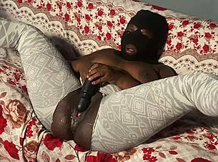 Aqua Ebony Squirts With Vibrator