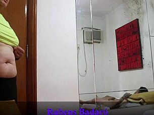 Well-Endowed Young Man Pays Landlady with Intense Fuck in Red Sheer