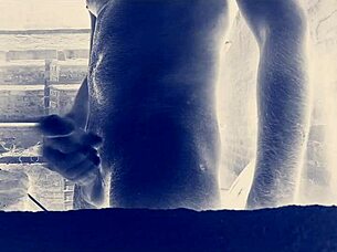 Impressive big indian cock on display