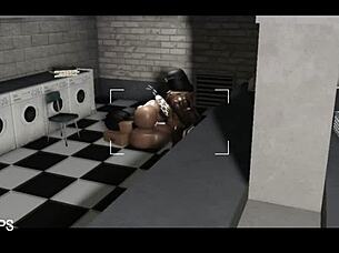 met this fine black queen at the laundromat for some fun while waiting