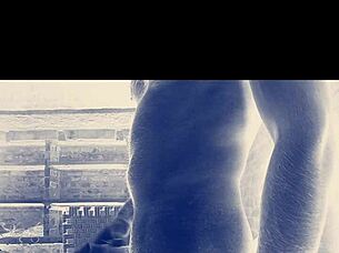 Impressive big indian cock on display