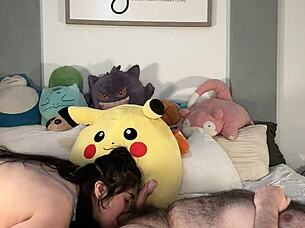 latino couple play around and make love