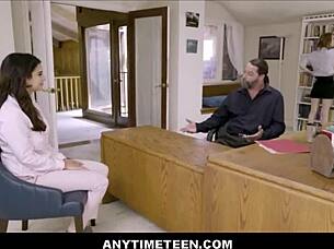 Freeuse fucking teen employee at work casually