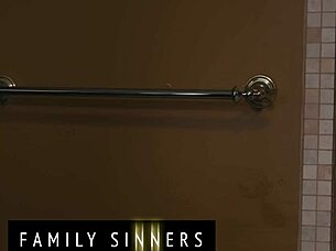 Family Sinners - Slutty Step Daughter Teases Step Dad And Gets Fucked In Doggy