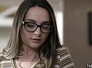 perv superstar takes advantage on timid teen 18+ reporter aften opal