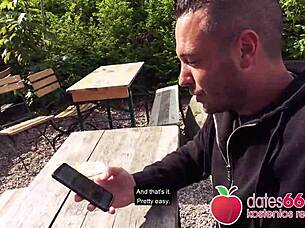 Pov pickups: blonde milf fucked in public on stairs - Sophie Logan