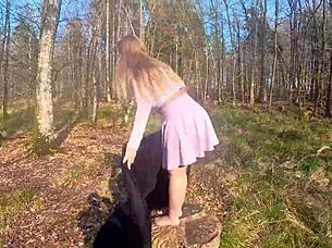 forest sex with the curvy german neighbor was amazing, i couldn't hold back the happy ending! 😍