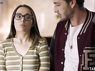 perv superstar takes advantage on timid teen 18+ reporter aften opal