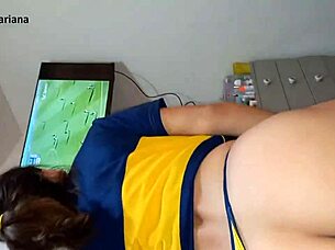 This trans footballer’s uniform gets sweaty. They say her ass can handle anything!