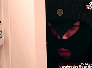 German girl caught in intimate moment with friend