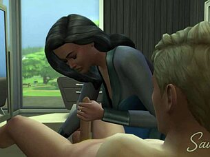 stepmom wants to ride her young kevin before bed.