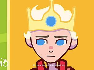 Viva El Rey! Loving This Cartoon Action With Tiny Cock 😜