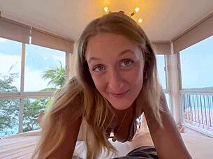 Practicing sloppy deepthroat blowjob skills before we fuck