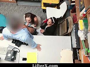 Step Mom And Daughter Caught Stealing And Reprimanded By Security Officer