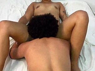 this extreme homemade threesome has scissoring and hot cum