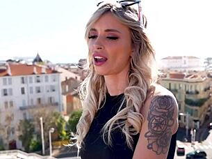 sophie blonde naughtily wants to be dominated by two stallions in amateur threesome