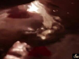 Gorgeous young ebony in roleplay with stepdad