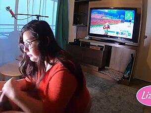 se la chupo mientras gana en el fornite