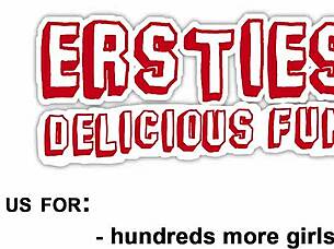 German lesbians finger big bush outdoors.