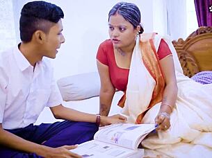 Horny step grandson fucks his desi grandma hard and cums in her mouth