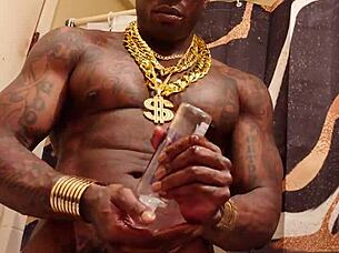 i worship that huge bbc, jerking it off until he cums all over me. hallelujah johnson is my prophet