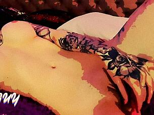 girl masturbates with big tits 😘