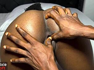 Hey, watch my boyfriend give his sexy girlfriend a relaxing body massage.