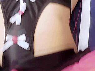 Rough Sex Session With My Horny Latina Bitch In Lingerie