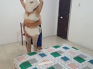 Sexy Bunny Stepmother Halloween Fuck