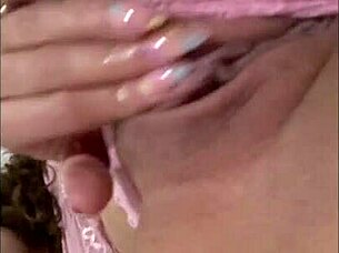 beautiful latina shows off lingerie and masturbates for fan