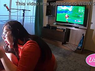 se la chupo mientras gana en el fornite