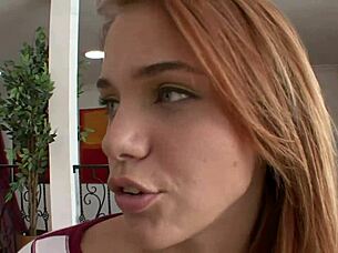 redheaded coed visits her older neighbor