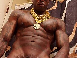 i worship that huge bbc, jerking it off until he cums all over me. hallelujah johnson is my prophet