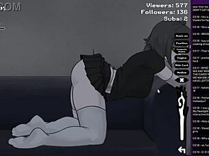 In my dystopian robot girlfriend game, we try all positions.