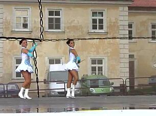 bbw gets tongue slap during blowjob