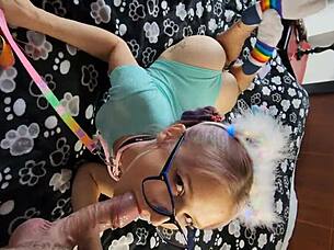 Excellent anal fuck contrasts hot blowjob and cute pussy fuck