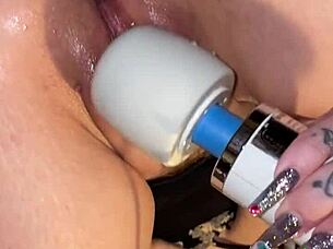 Squirting then rubbing it all on 😈