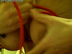 Tied up amateurs explore rough bondage