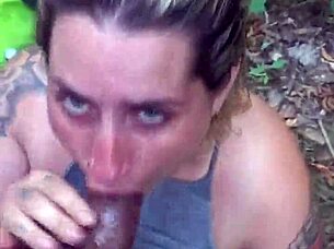 First time to have sex in the woods