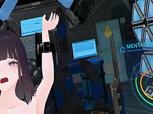 vr experience with woman using dildos and fingering