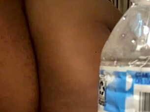 Ebony fat ass gets creampie, feeling so emotional.